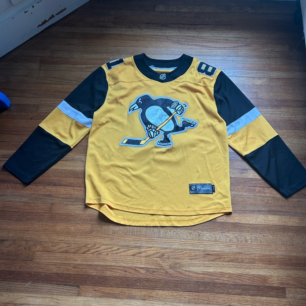 NHL LICENSED PITTSBURGH PENGUINS BLACK PHIL KESSEL SIZE L/XL JERSEY HOCKEY #81